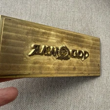 Brass Letterpress Custom  Leather Stamp Embossing Plate God Of War 5” X  2”