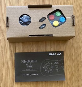 Neo Geo Black Controller Pad for Mini Console - SNK - Hardly used