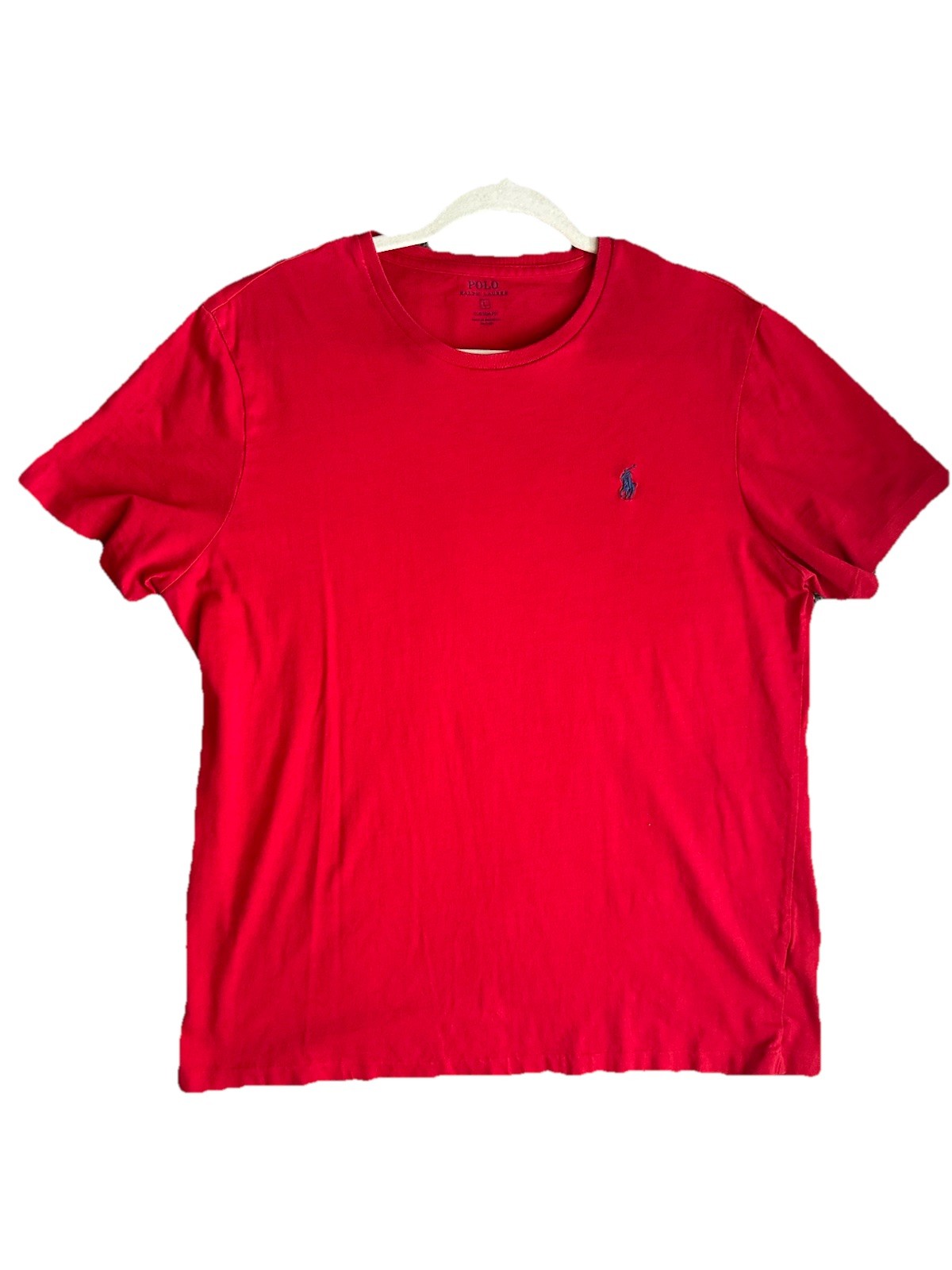 Polo Ralph Lauren t shirt uomo grande rossa con logo pony navy