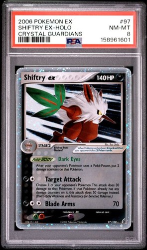 Shiftry ex graded PSA 8 for sale on eBay