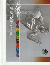 2004-05 UPPER DECK SP SIGNATURE ED. PROMO SELL SHEET James LeBron Michael Jordan