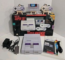 Super Nintendo SNES Super Set CIB w/ All Inserts Super Mario World VGC RARE