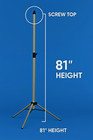 81 " Height and 37" retracted telescopic light weight aluminum Tripod  screw Top