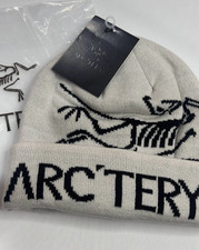 Arc'teryx Bird Head Toque Beanie White   Merino Wool Unisex Winter Ski Hat NWT