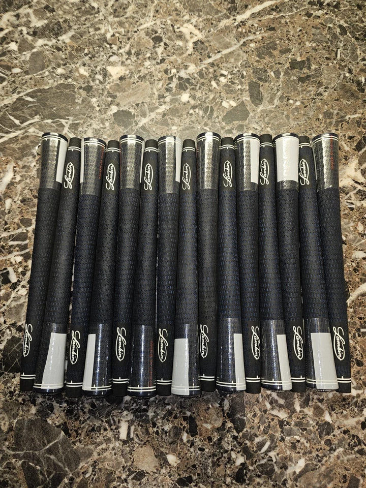 Lamkin Crossline Juego de Agarres Medianos 15 Maquillaje Especial Ltd. Edición Negro con Azul! Foto 2 de 4