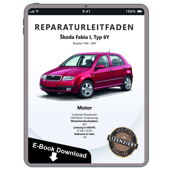 Skoda Fabia (99-07) Diesel Einspritz VorglüHanlage 1,9L Reparaturleitfaden Ebook-image