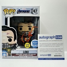 Tom Hiddleston “Avengers” AUTOGRAPH - Loki 747 Signed Funko Pop ACOA