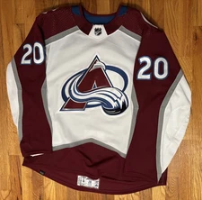 2023 Lars Eller Game Worn Jersey Colorado Avalanche Playoffs Rd 1 Road Matched🔥