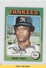 1975 Topps Mini Rudy May #321 READ 0n8