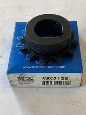 MARTIN 50BS12 1 3/16, SPROCKET, 50 CHAIN, 12 TEETH, 1-3/16" BORE