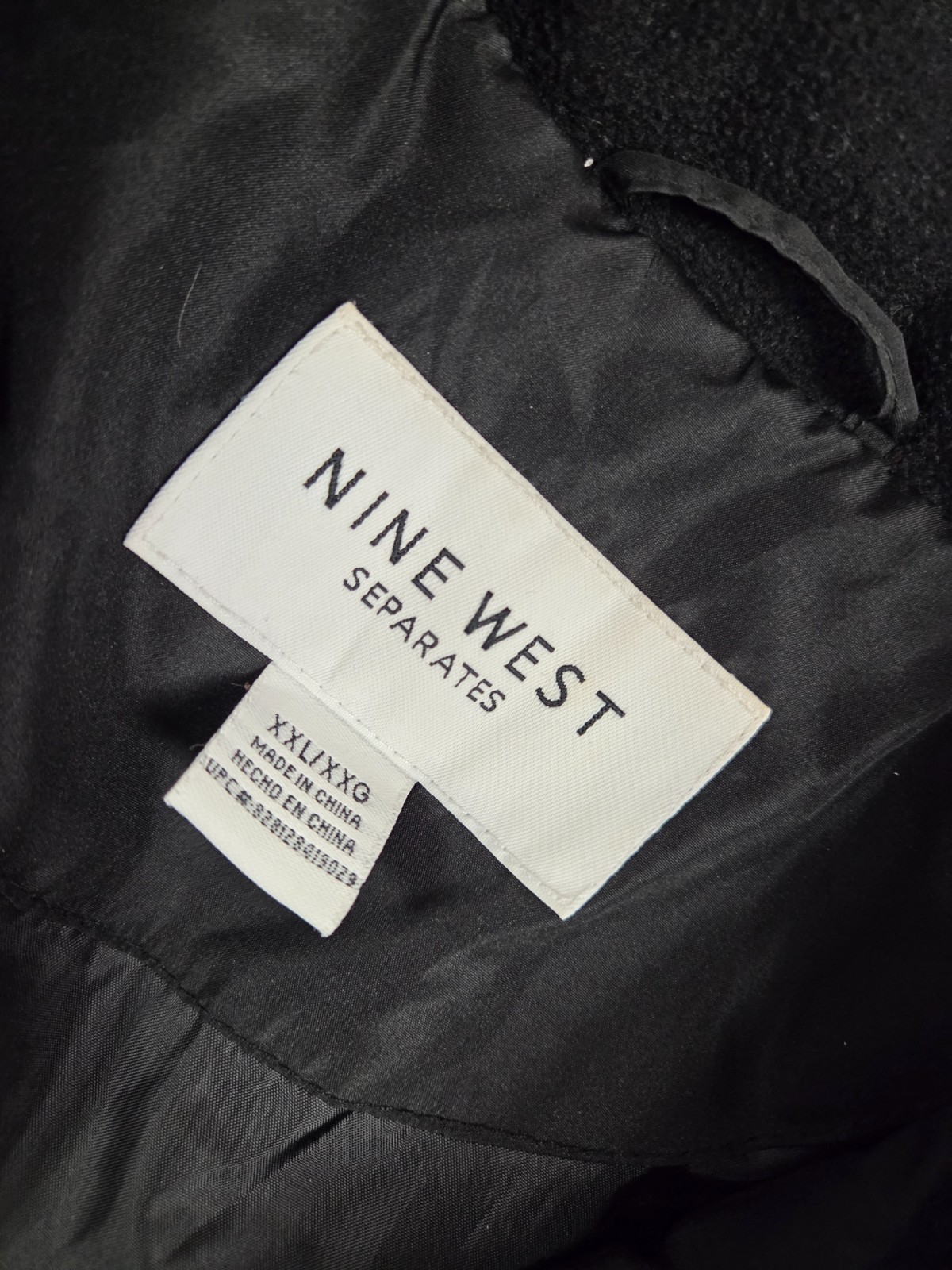 Nine West Separates Quilted Solid Black Puffer Do… - image 2