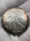 1996 American Silver Eagle 1 oz .999 Silver BU Key Date Toned #1009