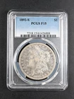 F15 PCGS 1892-S Morgan Silver Dollar $1 Circulated US Coin USA