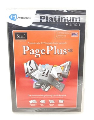 Page Plus X5 - Platinum Edition - Serif, Acanquest | Designlösung | NEU