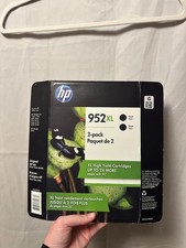 NEW 2-Pack HP 952XL Black Ink, High Yield, OfficeJet Compatible, Genuine EX 2020