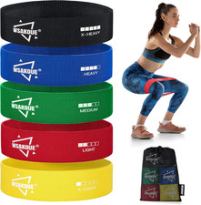 Fabric Resistance Bands for Working Out   5 Booty Bands for Women  Men, Exercis