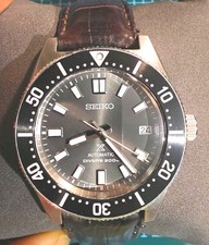 Seiko Prospex SBDC081 Automatic Diver 200m Grey Dial 44mm Brown Leather