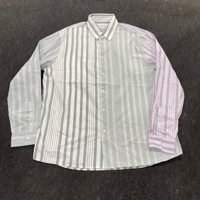 JW ANDERSON Multi Stripe Patchwork Shirt Men's Size US 42 Multi