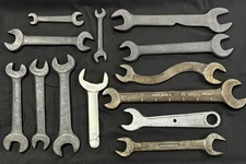 Lot 13 Vintage Open End Wrenches Implement FORD MHF FORGED STEEL USA Westline