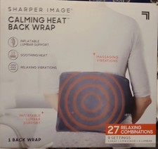 Calming Heat Back Wrap by Sharper Image Electric Back Wrap 9 settings vibration