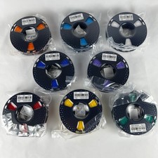Sunlu 3D Printer Filament PLA 1.75mm 0.25kg 8 Pack Multi Color Bundle New