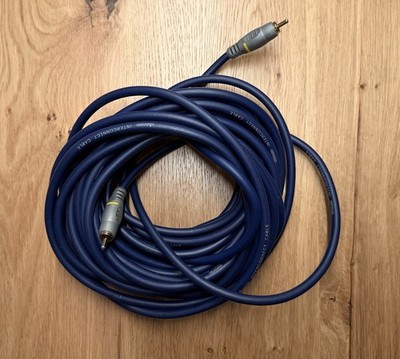 WIE NEU - VIVANCO 10 m - interconnect Koaxial Audio cable Kabel Chinch TV Hifi
