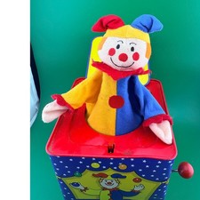 Schylling 2010 Jester Jack in the Box Musical Tin Toy Circus Clown Baby Einstein