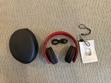 Unused Zihnic Headphones WH-816 Black/Red Noise Cancelling Wireless Bluetooth