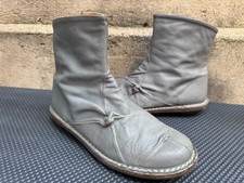 Trippen Medieval Gray Ankle Boots Women's Side Zip Sz - 40 || US 10