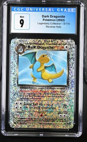 2002 Pokemon Dark Dragonite Legendary Collection Reverse Holo  #5 Mint CGC 9