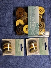 Favorite Findings Mixed Lot Round 4-Hole Flat Sewing Buttons Acrylic