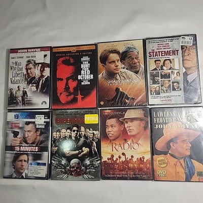 8 Dvd Movies The Shawshank Redemption, Radio, Expendables, 15 Minutes, Brand New