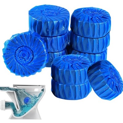 Toiletten Tabs, 10er Pack, Blau, WC Reiniger Tabs, Wasserspender, Kalkentfern...