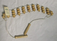Wood Back Massager Roller Rope