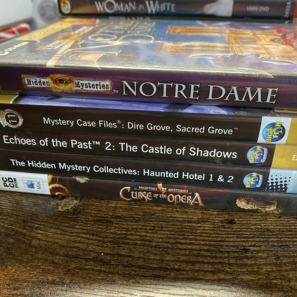 Joblot Of PC CD-ROM Computer Games Bundle Of 17 Games - Murder Mystery ...