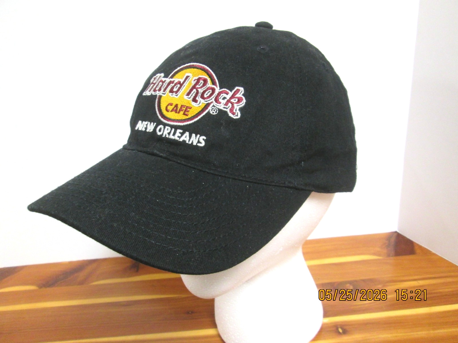Vintage Hard Rock Cafe Hat Cap New Orleans Strapback Adjustable Cotton Men Black