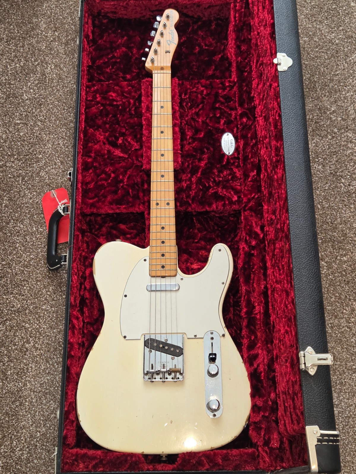 Fender Telecaster with Maple Fretboard 1969 White (Refin)