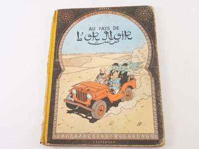 Comic Tintin (Tim) Zum Pays Gold Schwarz Herge Ausgabe B5 Von 1951