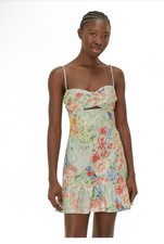Farm Rio Multicolor Floral Mini Dress Brasil Women Size Medium NEW