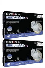 Ansell MicroFlex LIFESTAR EC Gloves LSE-104-M Medium Extended Cuff 2x100 (200)