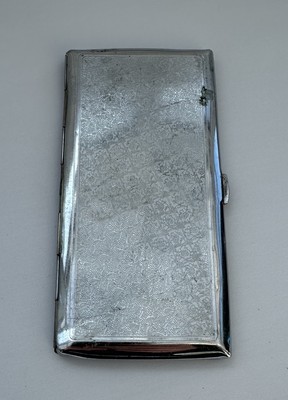 cigarette case ebay uk Vintage Chrome Cigarette Case 17cm x 8.5cm