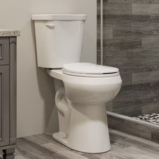 21 In. Extra Tall 2-Piece High-Efficiency 1.28 GPF Single Flush round Toilet Flu