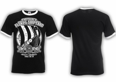 Flokis Shipyard RINGER T-Shirt Wolf Odins,Berserker,Vikings,Walhalla,Ragnar