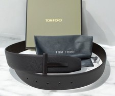 Tom Ford Belt Black Brown REVERSIBLE With Black Buckle, For Mens 32 - 34 Waist
