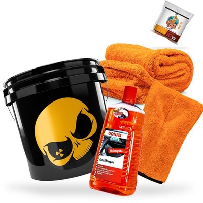 SONAX Autoshampoo 2L + Nuke Guys Gamma Dryer XXL + Wascheimer 3,5 GAL