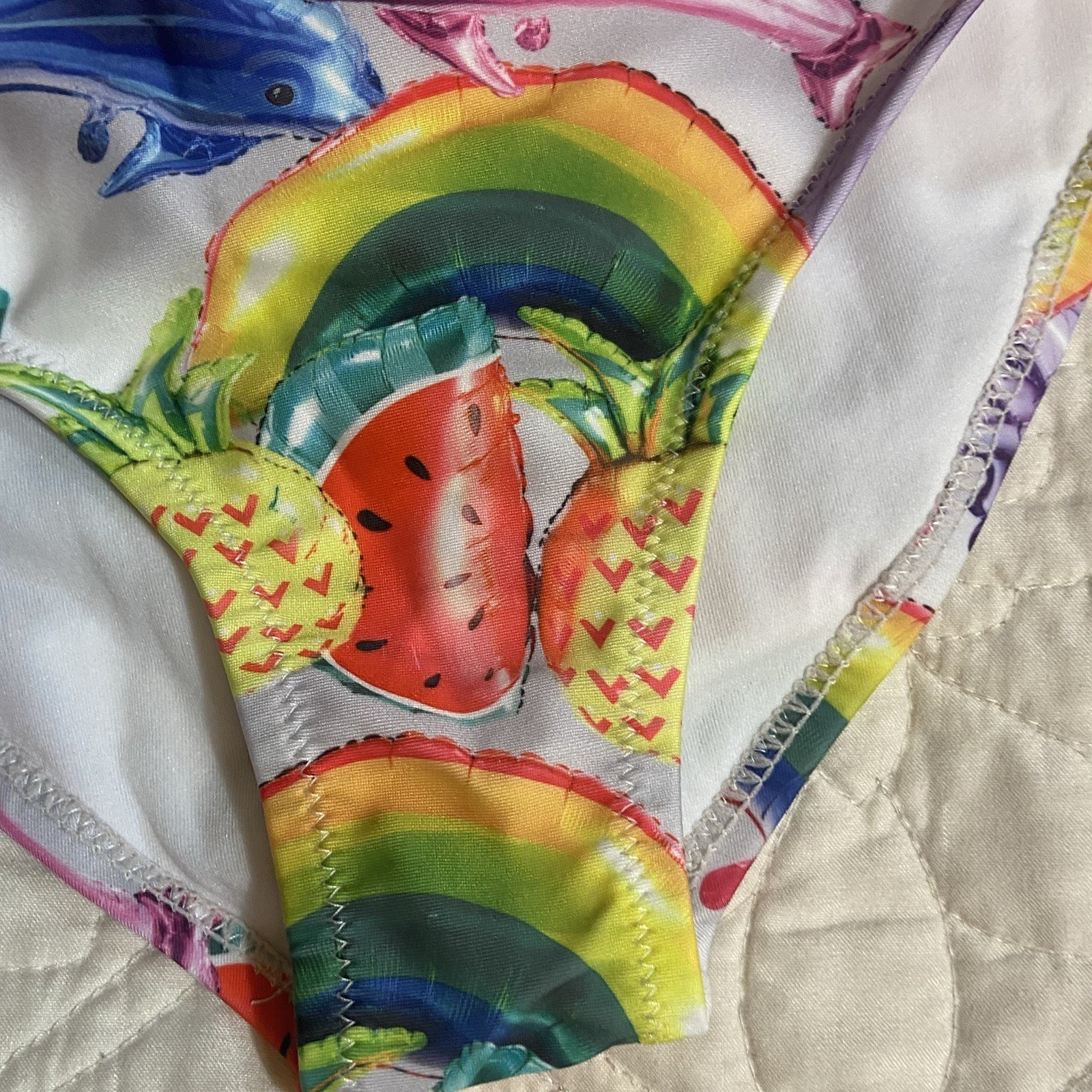 Molo Nakia Swimsuit Bathing Girls Size 7 in Balloons 50+ UV Protection