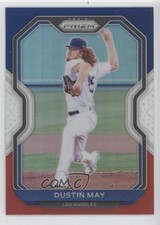 2021 Panini Prizm Tier III Red White & Blue Prizm Dustin May #205 0o1