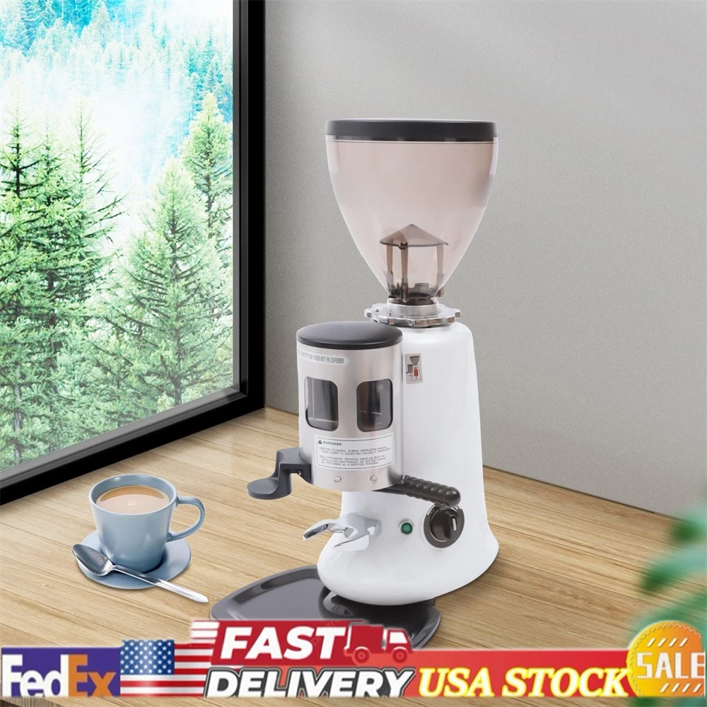 Commercial Espresso Machine 350W, Semi-Automatic Coffee Maker 10 grinding levels