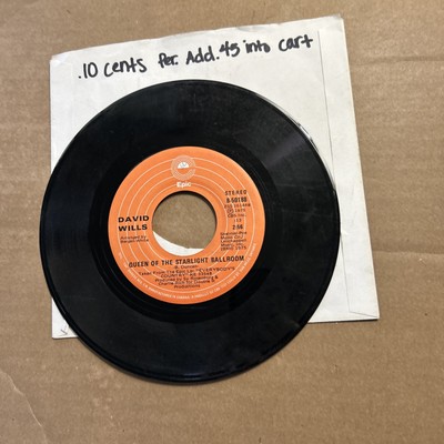 David Wills Long Tall Sally/Queen Of The Starlight Ballroom 1975 Epic 45