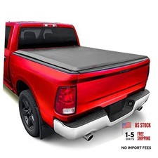Soft Roll-up Truck Bed Tonneau Cover - Compatible With 2009-2018 Dodge Ram Soft Roll-up Truck Bed Tonneau Cover - Compatible With 2009-2018 Dodge Ram